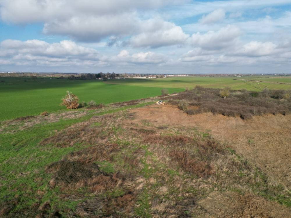 Nettoyage de terrain sur la commune du Lherm