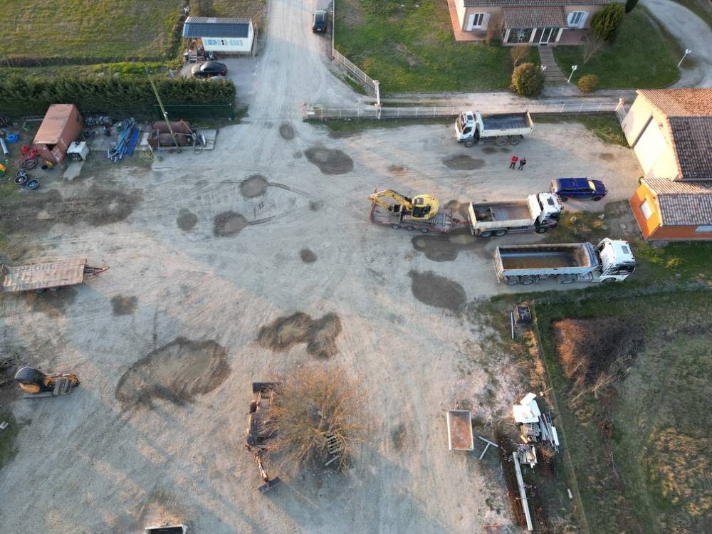 Vue aérienne de notre dépôt